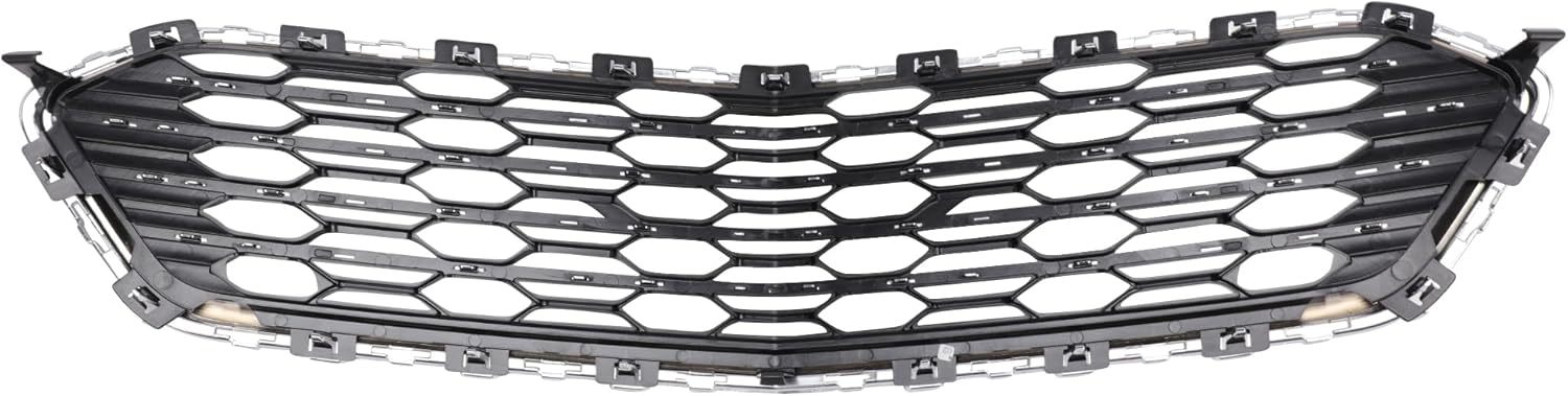Front Bumper Mesh Middle Grille Chrome For 2016 2017 2018 Chevrolet Cruze Sedan GM1036174