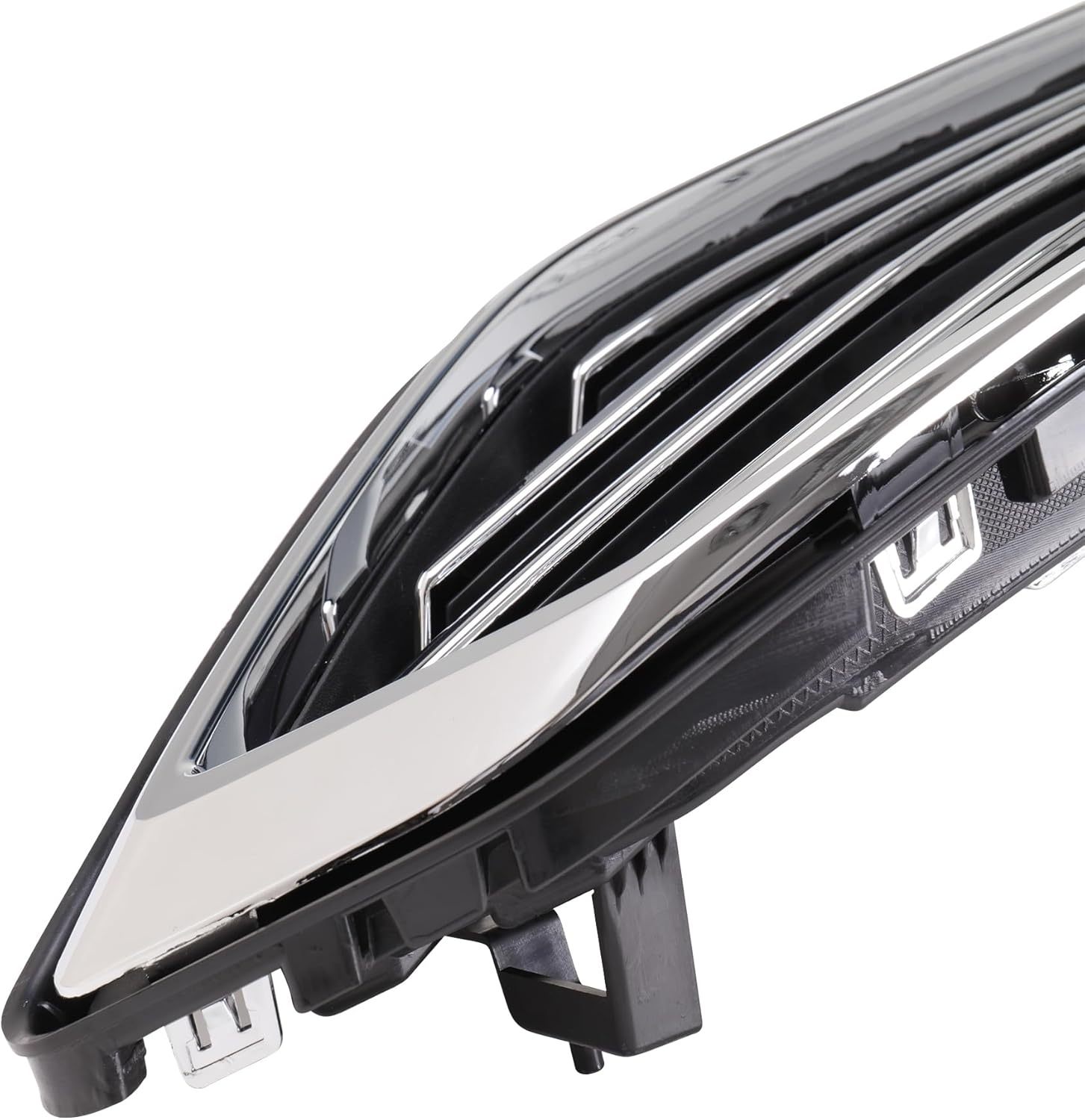 Front Grille Bumper Upper Chrome Black Grill Replacement HS7Z8200AA For 2017 2018 Ford Fusion