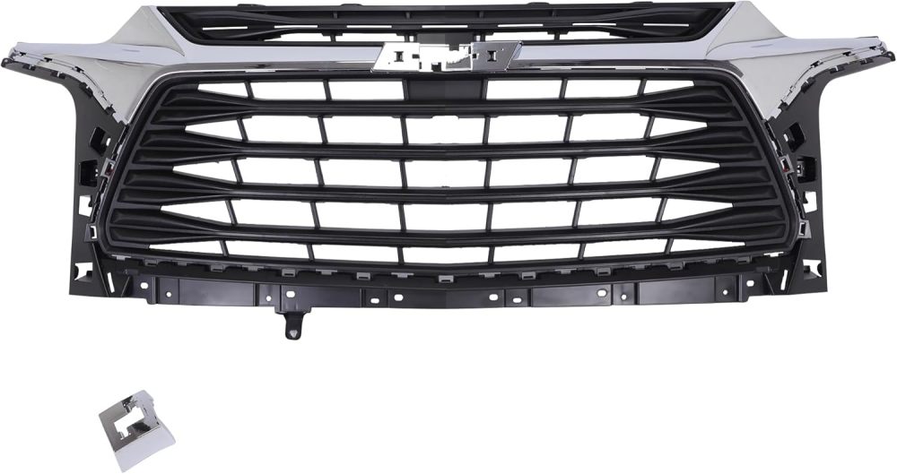 Fit For 2019-2022 Chevrolet Blazer Front Bumper Grille Assembly Black Chrome 84612436