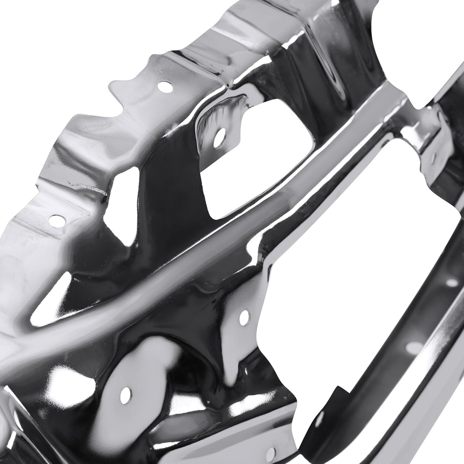 Replacement For 2016 2017 2018 GMC Sierra 1500 Front Bumper With Sensor Holes Chrome Steel,23243500 GM1002866