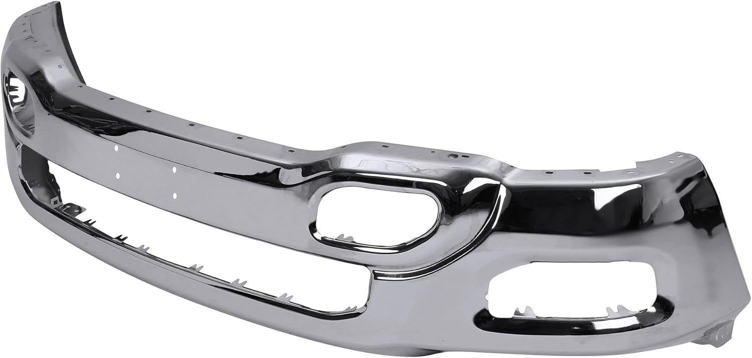 For 2019 2020 2021 2022 2023 Dodge Ram 1500 Pickup Front Bumper Face Bar Chrome Steel 5ZB41TZZAD