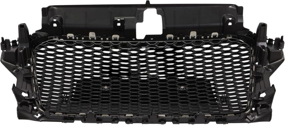 Front Bumper Black Honeycomb Grill Grille Fits For 2013 2014 2015 2016 Audi A3 S3 RS3