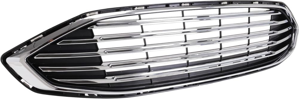 Front Grille Bumper Upper Chrome Black Grill Replacement HS7Z8200AA For 2017 2018 Ford Fusion