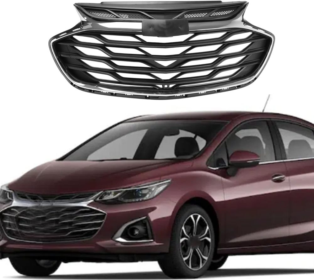 OMGREAT Front Upper Chrome Grille Assembly Fits 2019 2020 Chevrolet Cruze 42674397