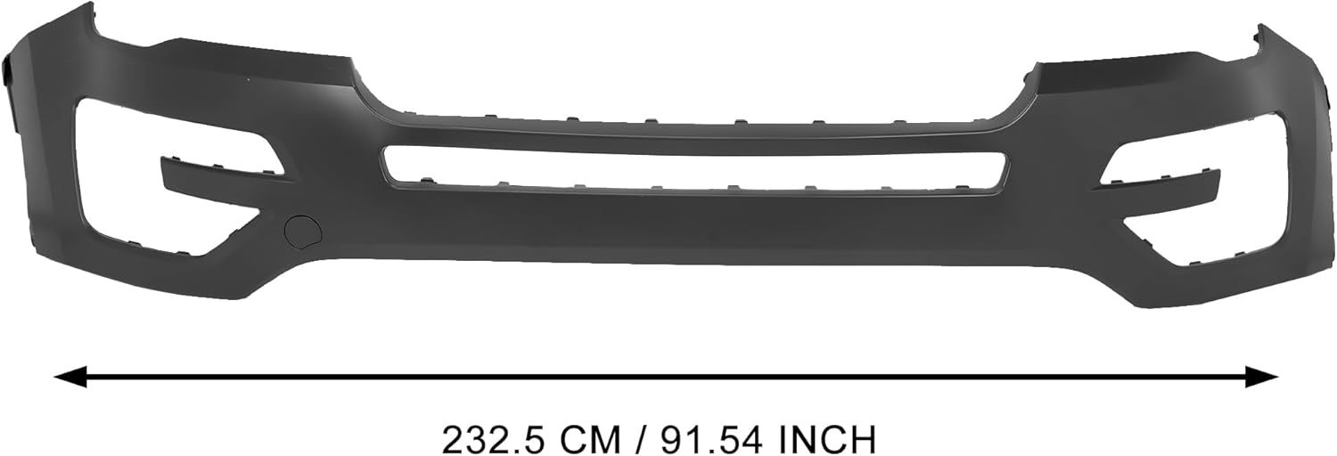 Front Bumper Cover Upper Lower Grille Complete Assembly Black Fit For 2016 2017 Ford Explorer OE 84612436