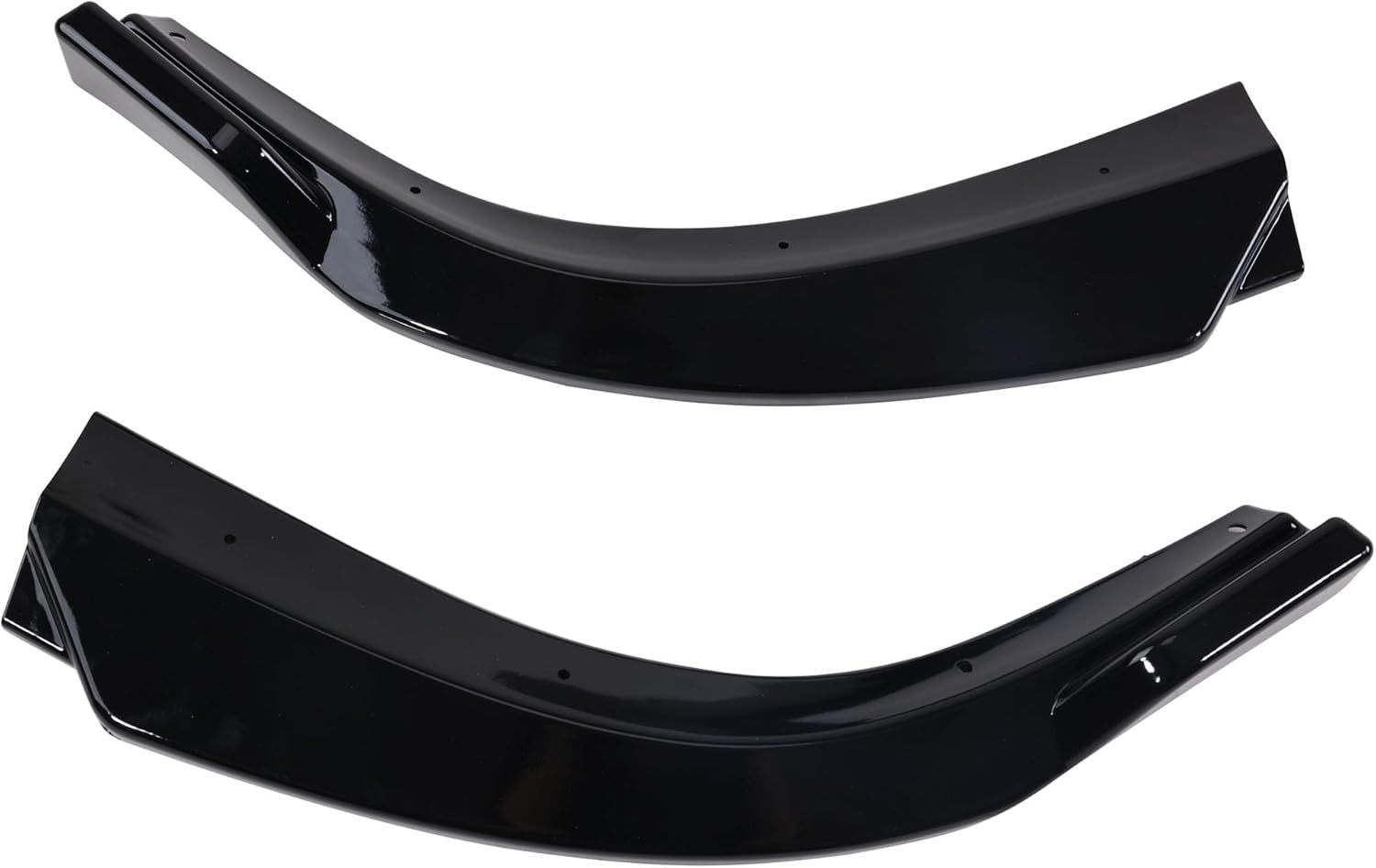 3PCS Front Bumper Lip Glossy Black Compatible with 2012-2014 Mercedes Benz W204 C180 C200 C220 C250 C300 Sport Splitter Protection Body Kit