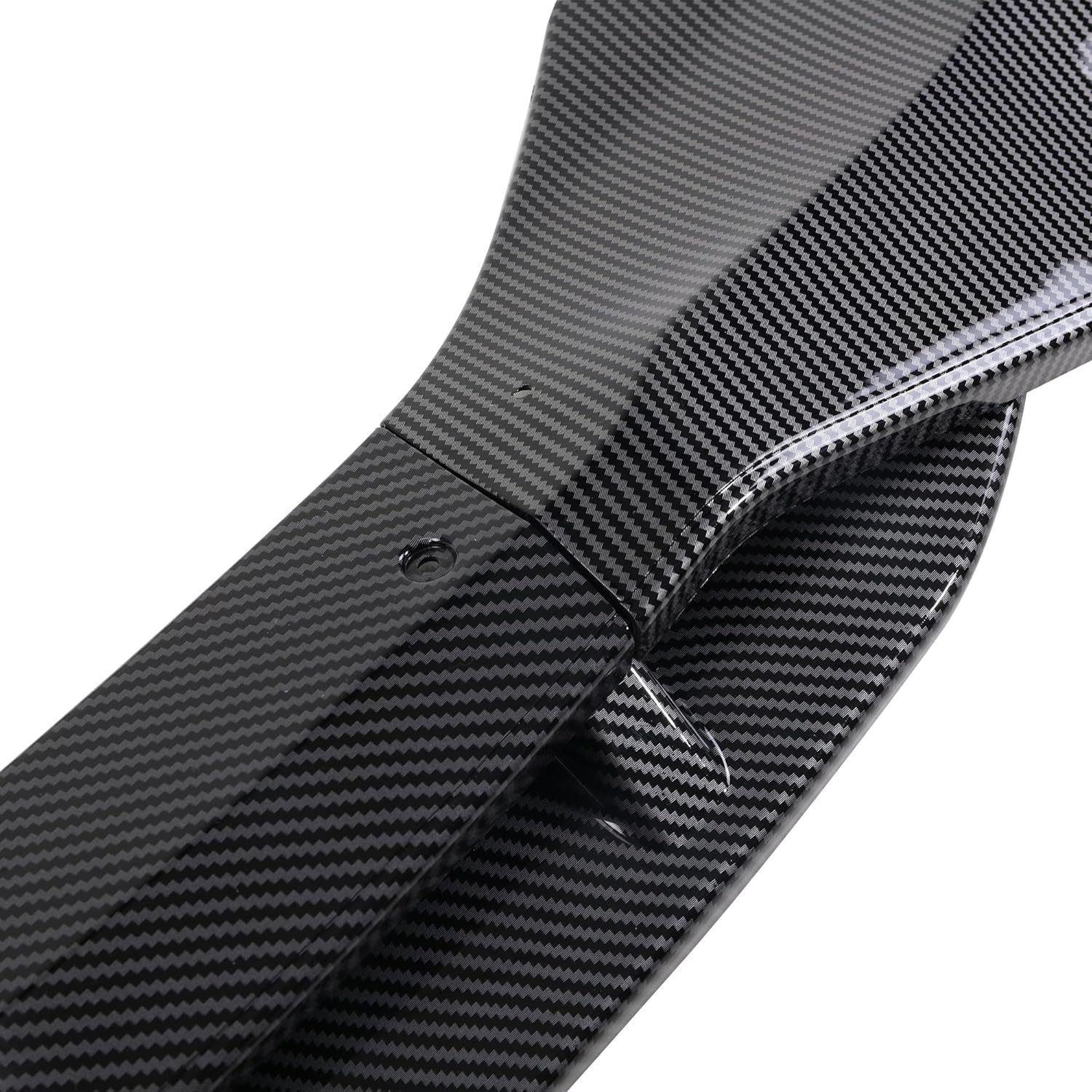4Pcs Carbon Fiber Look Front Bumper Lip Splitter Spoiler Fit for 2017-2020 BMW 5 Series G30 G31 G38 540i M Sport