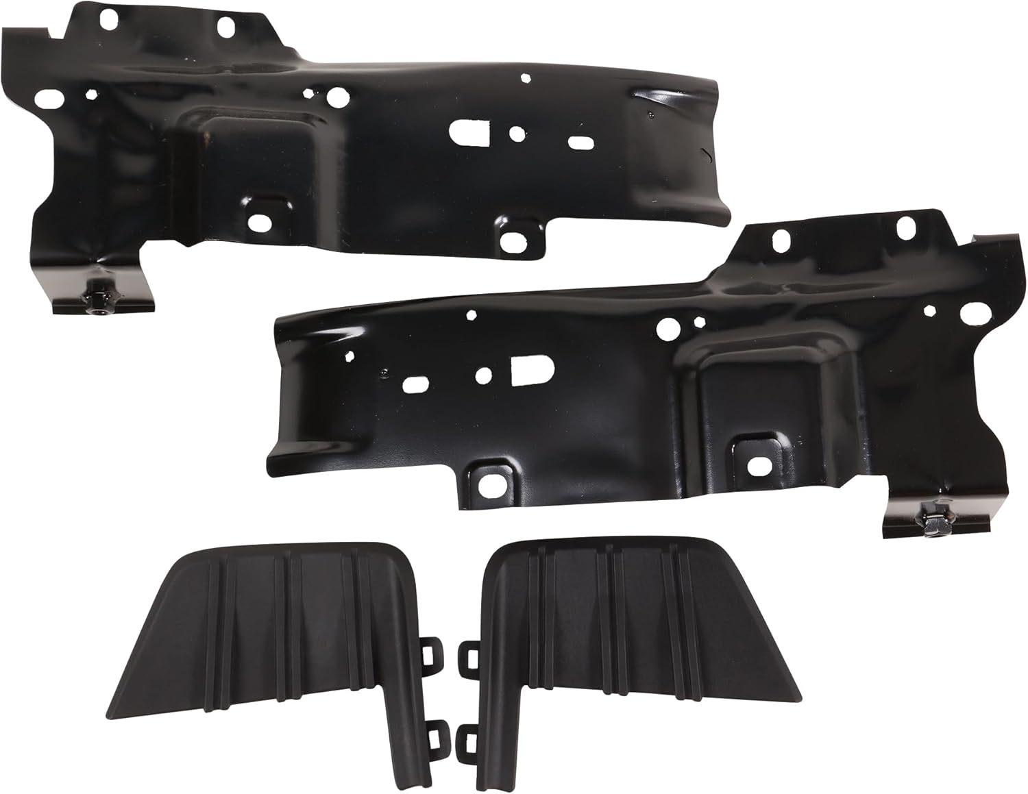 Compatible with 2019 2020 2021 Chevy Silverado 1500 Front Bumper Face Bar Black w/o Sensor Holes OEM 84588804