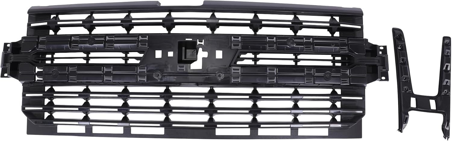 Font Bumper Upper Grille Mesh Grilles Assembly Kit 84128450 For 2019-2022 Chevy Silverado 1500