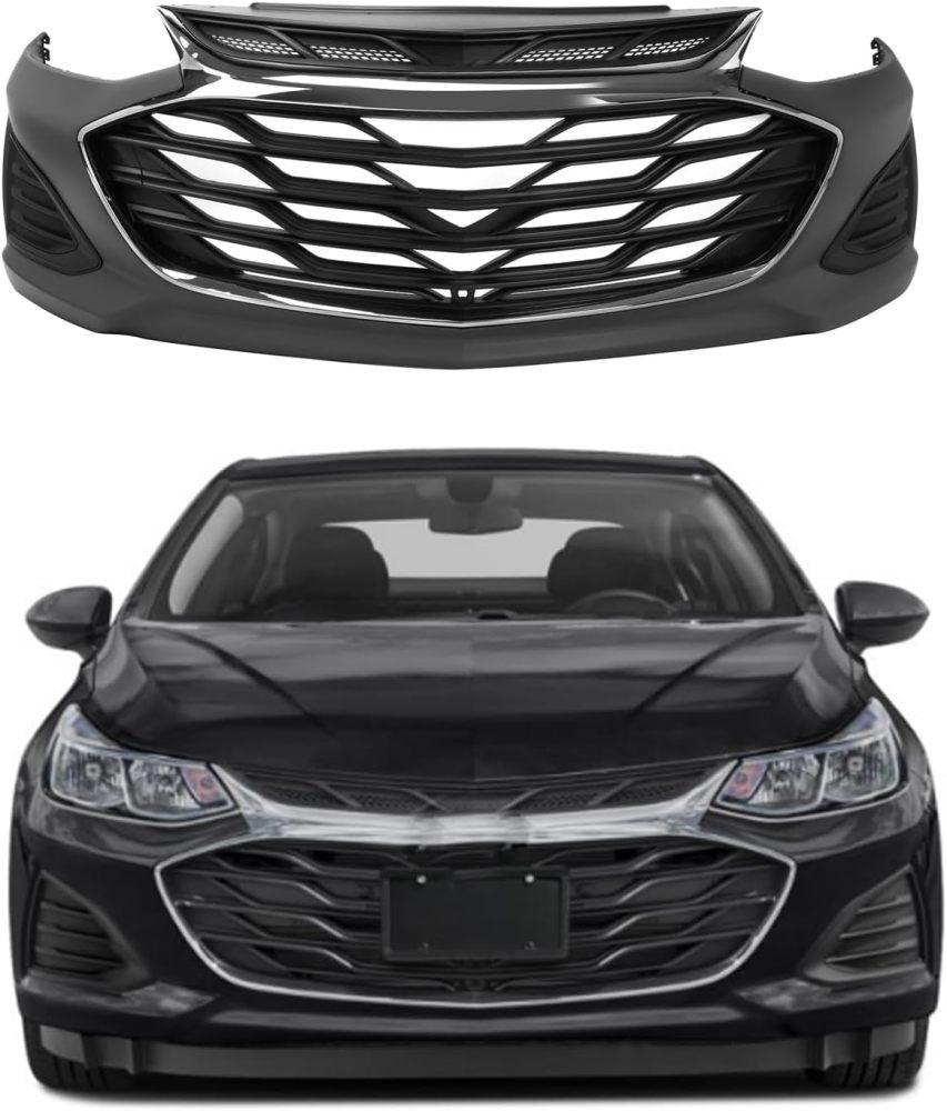Front Bumper Grille Grill Compatible with 2019 2020 2021 Chevrolet Chevy Cruze