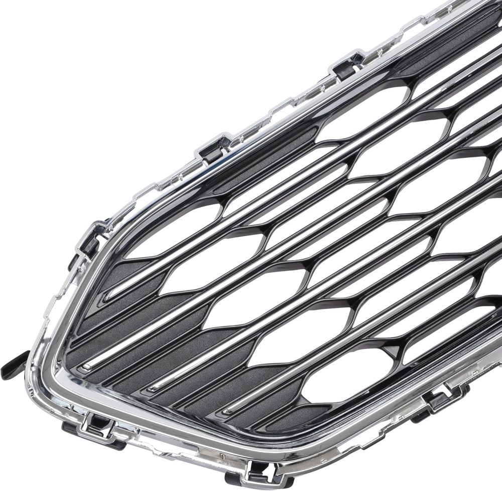 Front Bumper Mesh Middle Grille Chrome For 2016 2017 2018 Chevrolet Cruze Sedan GM1036174