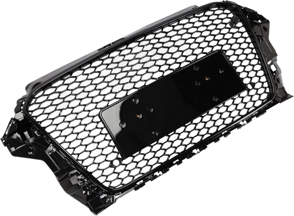 Front Bumper Black Honeycomb Grill Grille Fits For 2013 2014 2015 2016 Audi A3 S3 RS3