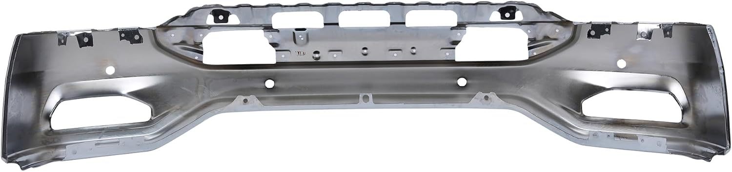 Replacement For 2016 2017 2018 GMC Sierra 1500 Front Bumper With Sensor Holes Chrome Steel,23243500 GM1002866
