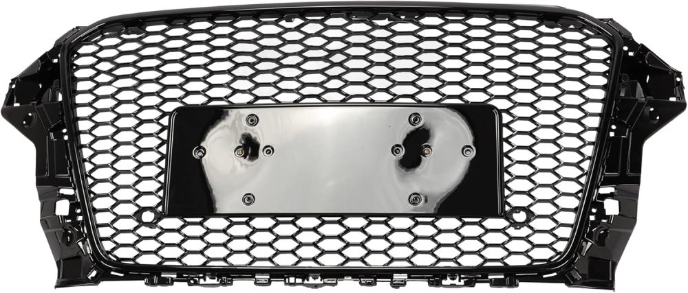 Front Bumper Black Honeycomb Grill Grille Fits For 2013 2014 2015 2016 Audi A3 S3 RS3