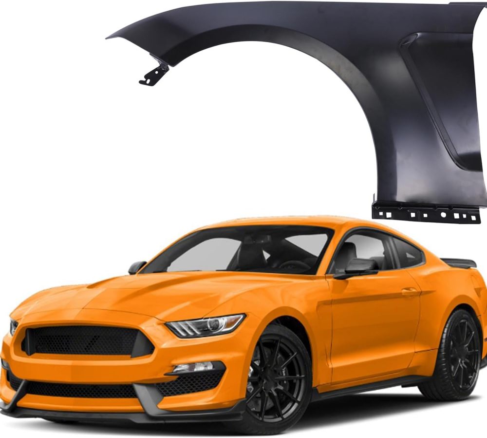 Replacement Front Fender Driver & Passenger Side Steel Primed Fit For 2018 2019 2020 2021 2022 2023 Ford Mustang GT500