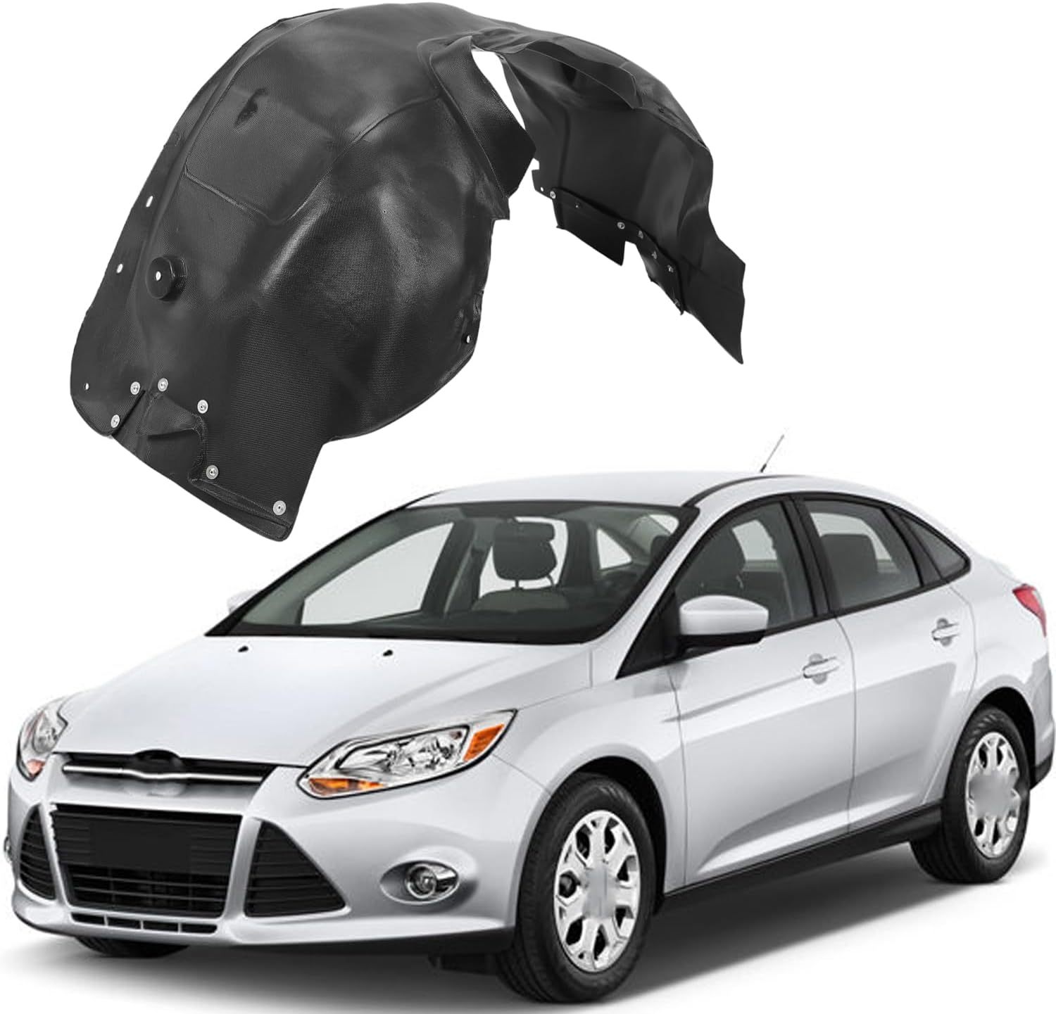 Compatible With 2012-2018 Ford Focus Front Right PassengerLeft Driver Side Fender Liner OEM (AM5Z16103AFO1248160,AM5Z16102AFO1249160)