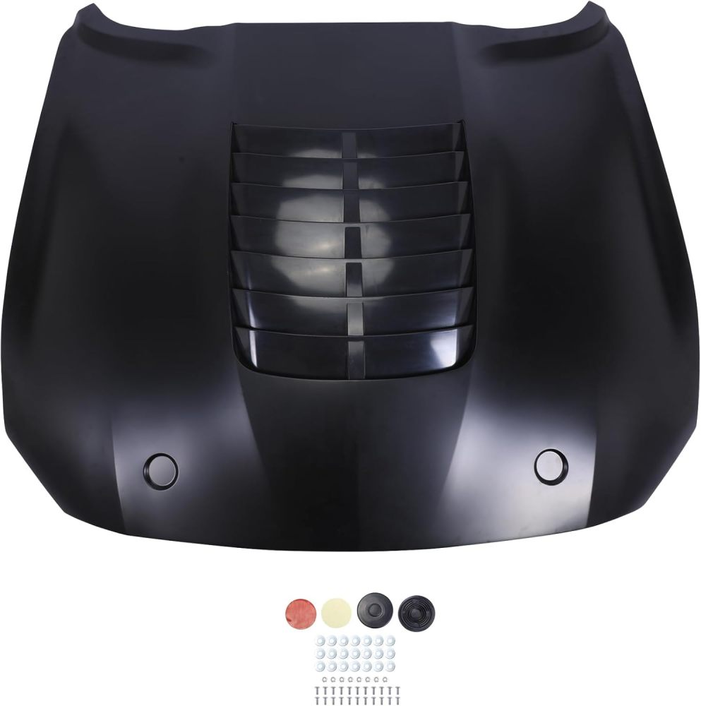 Front Bumper Hood Vent Replacement Part Compatible with 2018-2023 Ford Mustang GT500 Hood Panel Assembly