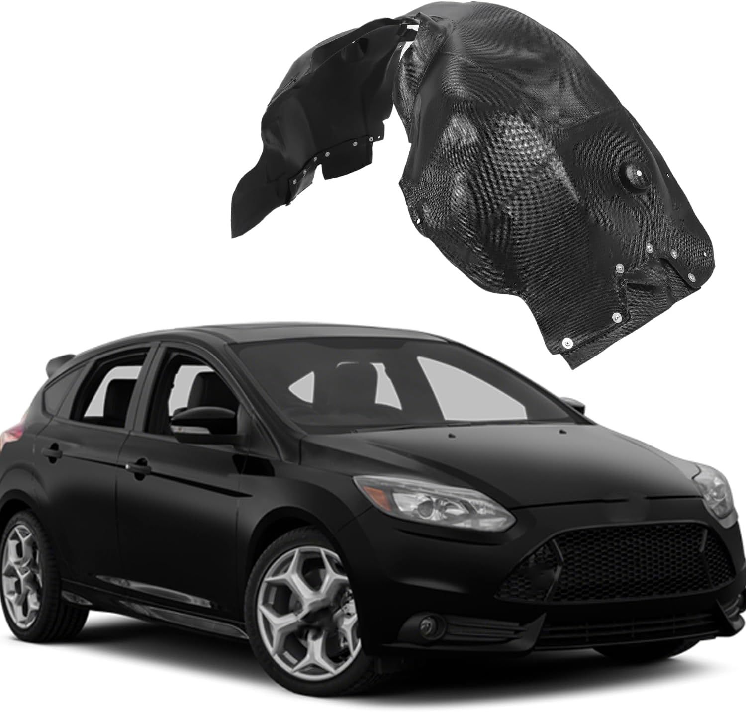 Compatible With 2012-2018 Ford Focus Front Right PassengerLeft Driver Side Fender Liner OEM (AM5Z16103AFO1248160,AM5Z16102AFO1249160)