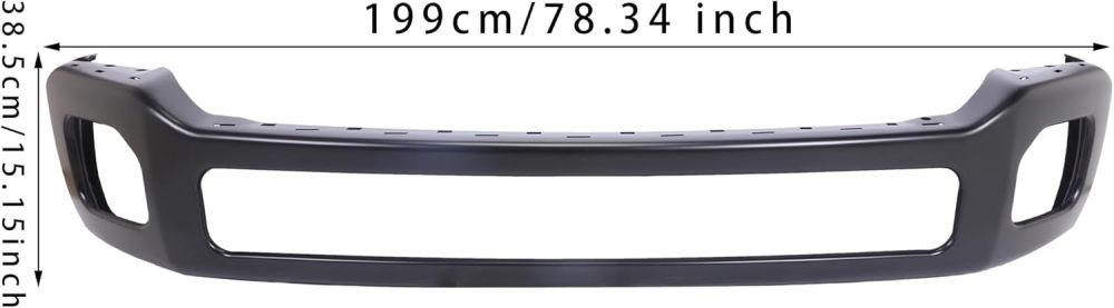 Black Primered Front Bumper Face Bar For 2011-2016 Ford F250 F350 F450 Super Duty, BC3Z17757B, FO1002416