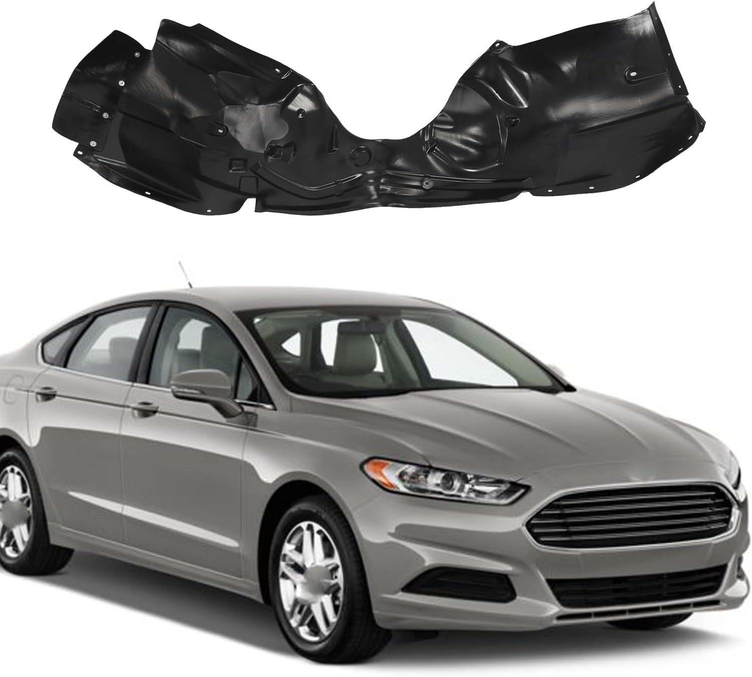 Fender Liner Splash Shield For 2013 2014 2015 2016 Ford Fusion Front Driver Passenger Side OE (DS7Z16103AFO1248159,FO1249159DS7Z16102A)