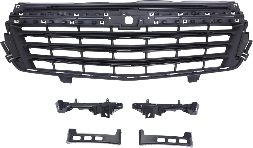 7PCS Front Bumper Complete Set W/o Sensor Hole Replacement For 2022-2023 Chevrolet Chevy Equinox LT