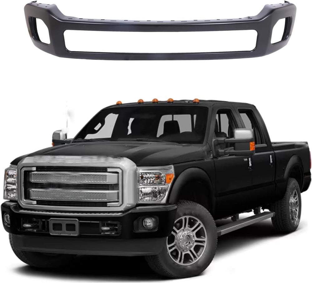 Black Primered Front Bumper Face Bar For 2011-2016 Ford F250 F350 F450 Super Duty, BC3Z17757B, FO1002416