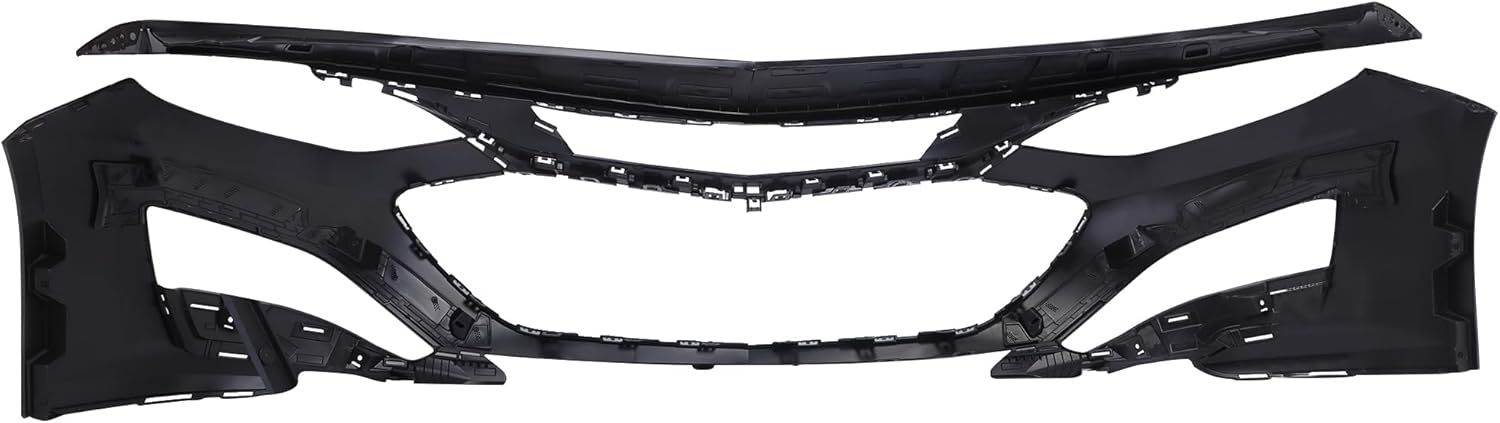 Front Bumper Assembly Replacement with Upper & Lower Grille Fog Lights For 2019 2020 2021 2022 2023 2024 Chevrolet Chevy Malibu