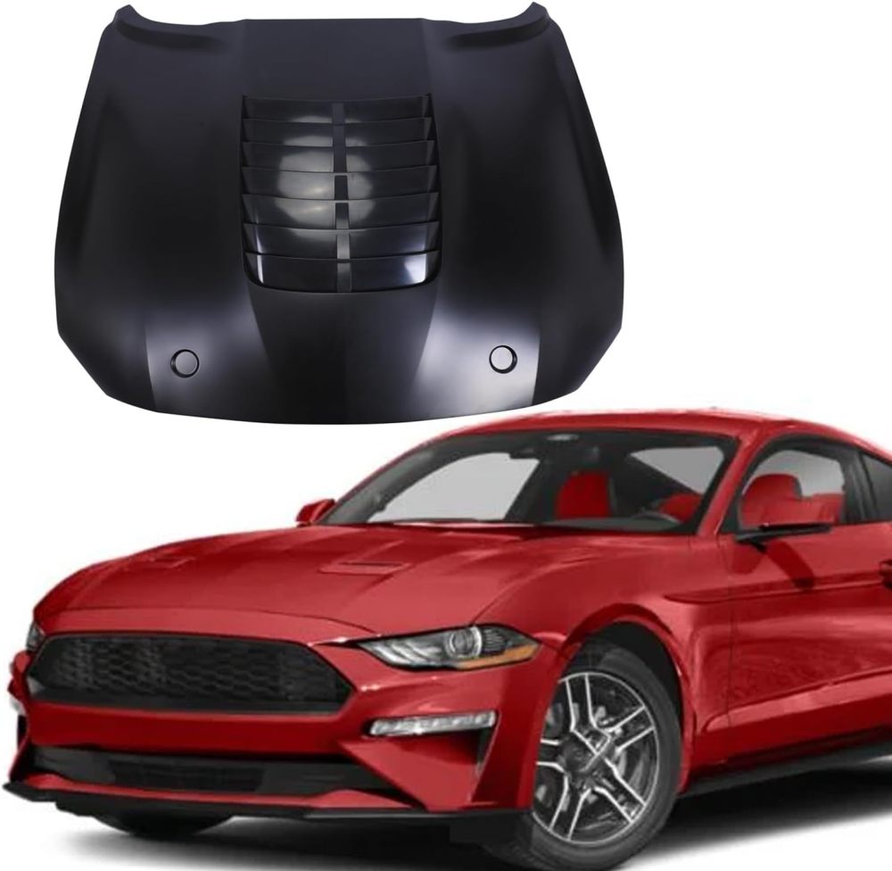 Front Bumper Hood Vent Replacement Part Compatible with 2018-2023 Ford Mustang GT500 Hood Panel Assembly