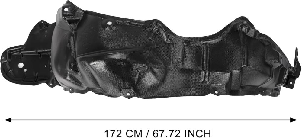 Splash Shield Fender Liner Compatible With 2010-2015 Toyota Prius Front Driver & Passenger Side Direct Replacement TO1248158/5387647030, TO1249158/5387547030
