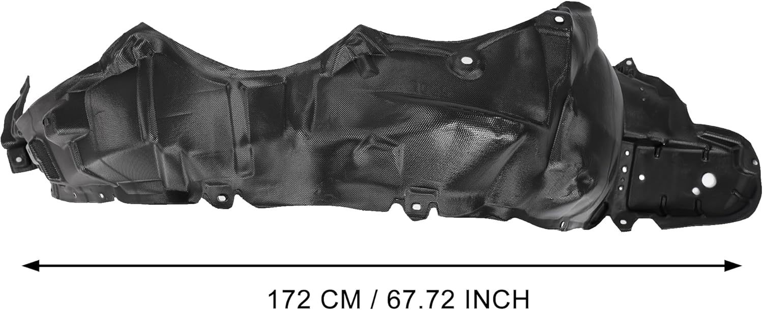 Splash Shield Fender Liner Compatible With 2010-2015 Toyota Prius Front Driver & Passenger Side Direct Replacement TO1248158/5387647030, TO1249158/5387547030