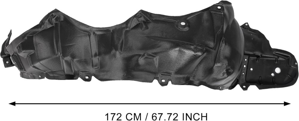 Splash Shield Fender Liner Compatible With 2010-2015 Toyota Prius Front Driver & Passenger Side Direct Replacement TO1248158/5387647030, TO1249158/5387547030