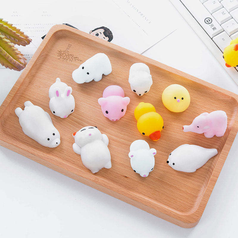 1 Scoop Mini Mochi Squishy Toys Crazy Scoop Fidget Stress Relief Toys