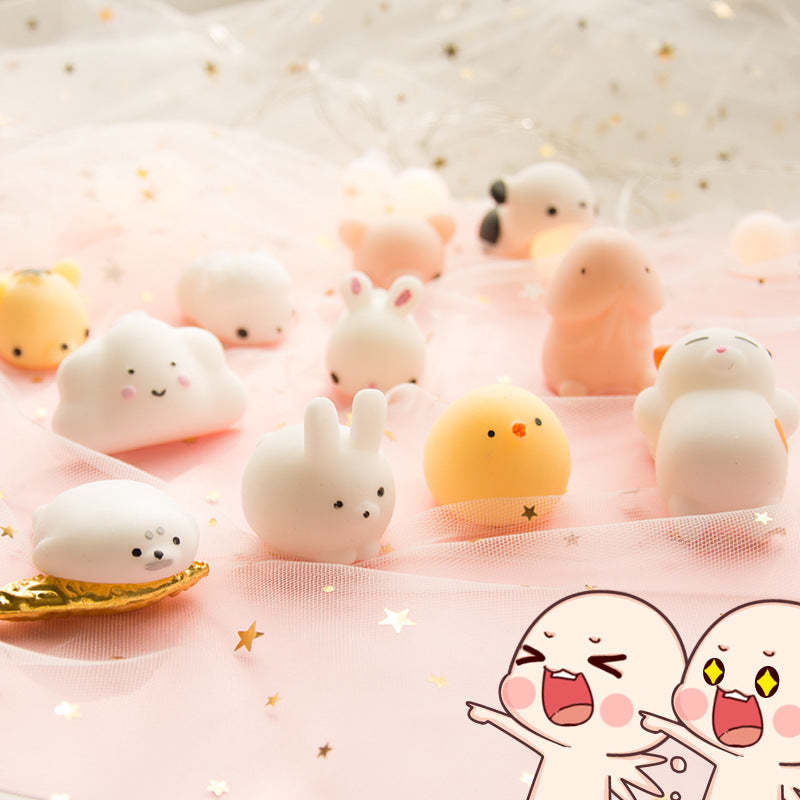 1 Scoop Mini Mochi Squishy Toys Crazy Scoop Fidget Stress Relief Toys