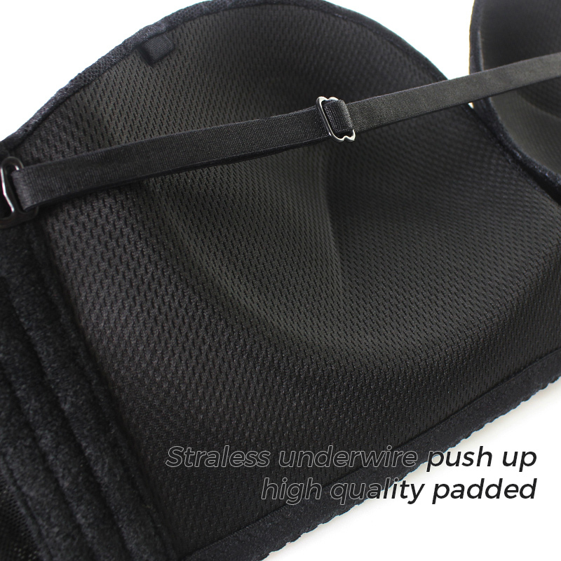 Sexy Plus Size Backless Seamless Bandage Push up Strapless Bra