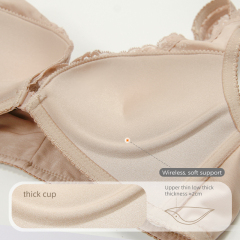 Floral Print Women Bra PAERLAN New Fashion Sexy Front Closure Underwear Wire Free Lady Push up Bra