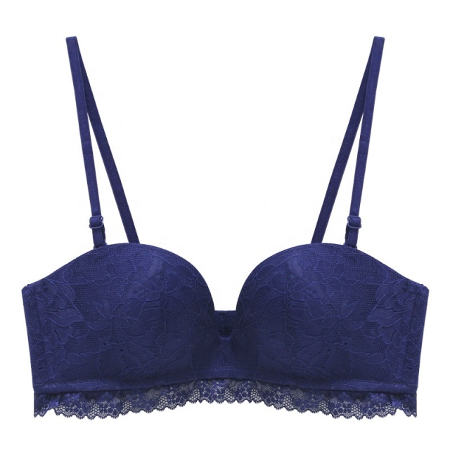 Gather Women's Padded Convertible Wireless Paerlan Strapless Push up Lace Multiway Bra