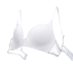 Paerlan Wholesale Wireless Back Closure White Lightweight Breathable Thin Padding Women's Comfort Bra