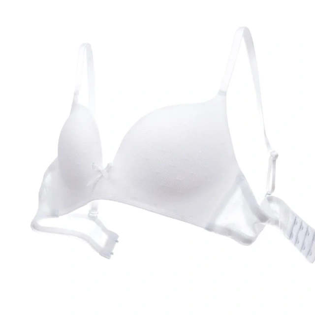Paerlan Wholesale Wireless Back Closure White Lightweight Breathable Thin Padding Women's Comfort Bra