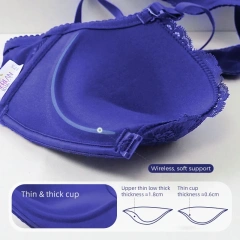 Breathable Ladies Underwear Sexy Front Closure Women Bra and Panty New Design