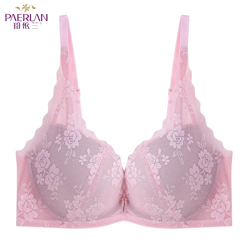 Hot Young Girl Sexy Seamless Padded Magic Push up Lace Bra Set Wholesale Bra Panty Image