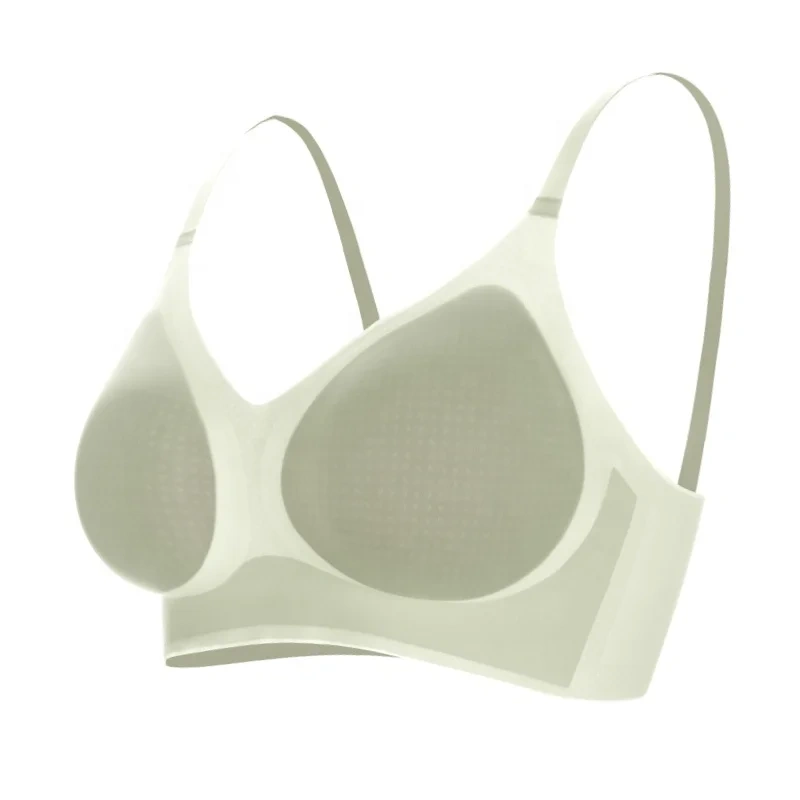 Paerlan Invisible Sleeping Bra With Removable Pads Black & Nude Young Yoga Ladies Bra