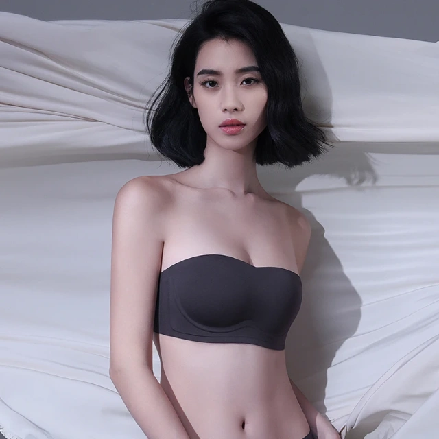 Supplier PAERLAN Brand Nude Bra Girls Tank Top Women Strapless Invisible Non-slip Ladies Bra