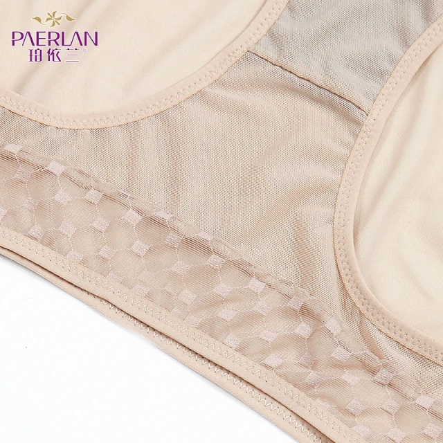 Plaid Pretty Sexy Mature Women Lace Mesh Panties