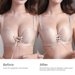 New Style Paerlan Push-up Bra Sexy Thick Padded Widen Side Everyday Wireless Bras for Women