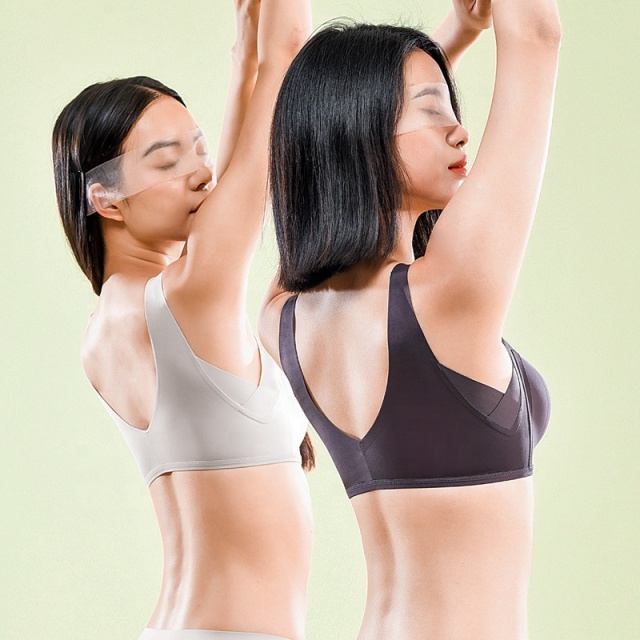 PAERLAN Wholesale Top Front Closure Thin & Thick Cup Push up Big Breast Bra for Women