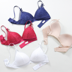 French Female ultra Thin Women Sexy Braletter Lace Wireless Bra