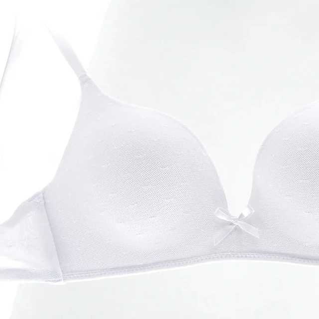 Paerlan Wholesale Wireless Back Closure White Lightweight Breathable Thin Padding Women's Comfort Bra