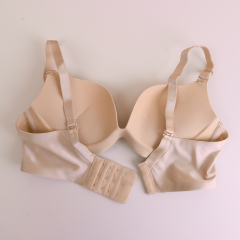 Ladies Breathable Smoothing Plunge Solid Mature Soft Padded Wireless Bras for Women