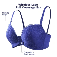 Breathable Ladies Underwear Sexy Front Closure Women Bra and Panty New Design