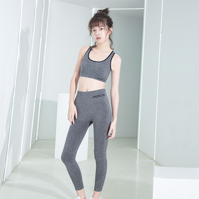 Wholesale Top 2 Pieces Seamless Fitness Women Workout Yoga Set Suit